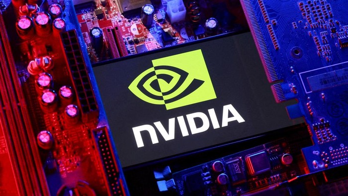FILE PHOTO: An NVIDIA logo and a computer motherboard appear in this illustration taken August 25, 2025. REUTERS/Dado Ruvic/Illustration/File Photo