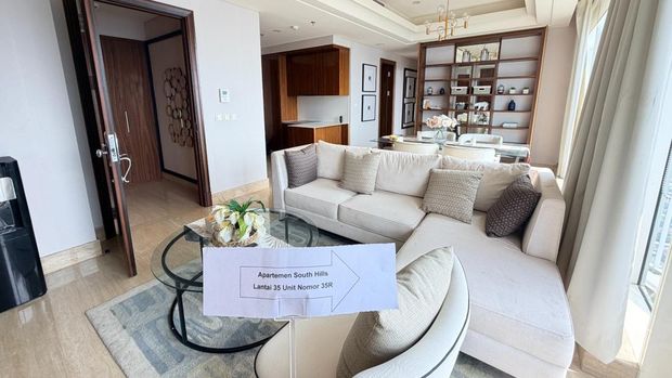 Penampakan unit apartemen Benny Tjokro yang dilelang Kejagung (dok. situs lelang.go.id)