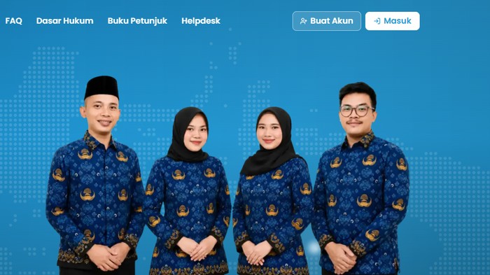 Halama depan http://sscasn.bkn.go.id/