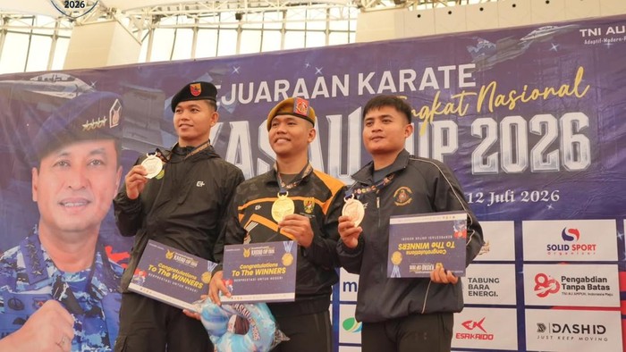 Pratu Aldy Fransisko Simanjuntak. dari Kodam I/BB raih medali emas karakte di Kasau Cup 2026. (Dok istimewa)