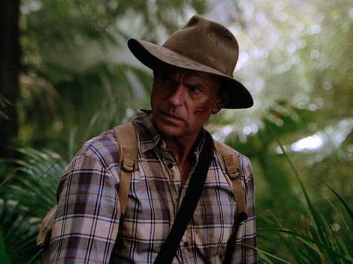 Sam Neill dalam film Jurassic Park