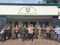 Jaga Sinergitas, Anggota Polsek-polsek di Bogor Kunjungi Koramil