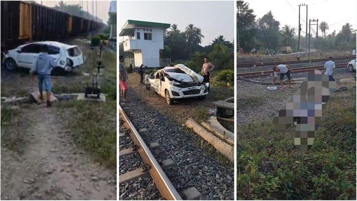 Tangkap layar video kecelakaan di Lampung Utara