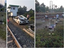 Video Kronologi Mobil Ditumpangi Pelajar Tertabrak KA di Lampung Utara