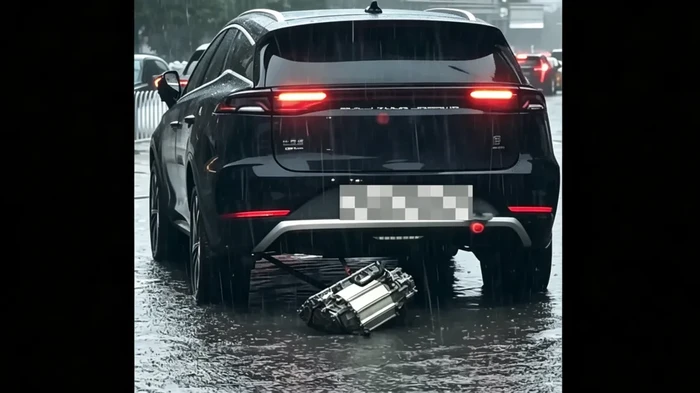 Viral Komponen Mobil BYD Terlepas saat banjir
