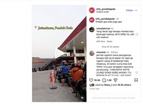 Viral Rombongan Suzuki Thunder Isi Bensin di SPBU Bikin Panjang Antrean