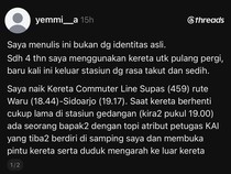 Viral Penumpang Commuter Line Dikuntit OTK Malah Jadi Candaan Petugas