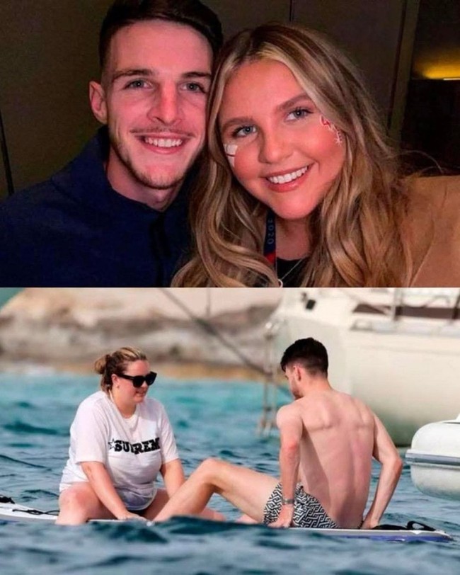 Declan Rice dan Lauren Fryer adalah pasangan yang tertutup. Keduanya jarang membagikan kemesraan meski sudah bersama lebih dari 10 tahun. Di media sosial, foto-foto kebersamaan mereka sering jadi perbincangan online.Foto: Instagram/Twitter