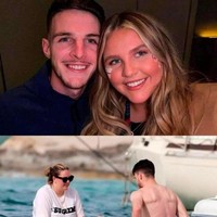 Declan Rice dan Lauren Fryer adalah pasangan yang tertutup. Keduanya jarang membagikan kemesraan meski sudah bersama lebih dari 10 tahun. Di media sosial, foto-foto kebersamaan mereka sering jadi perbincangan online.Foto: Instagram/Twitter