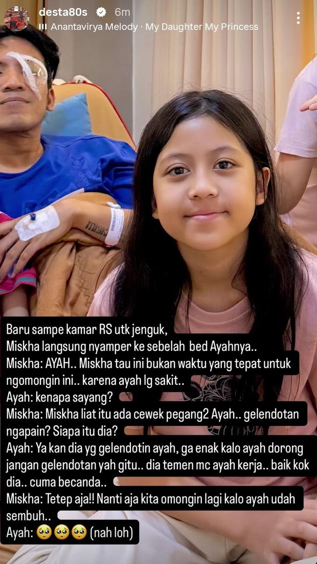 Desta Desta kena tegur anak.