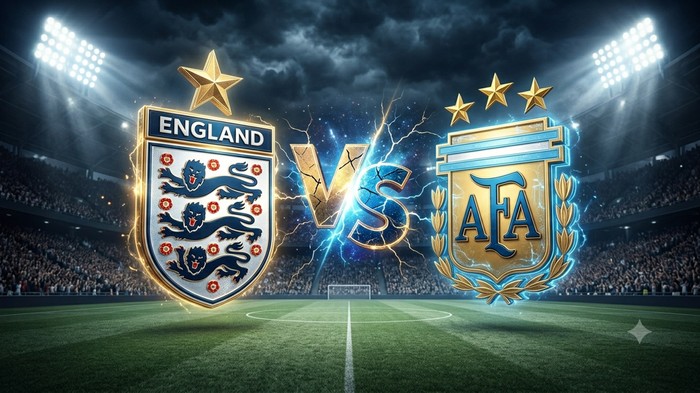 Ilustrasi Inggris Vs Argentina