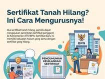 Sertifikat Tanah Hilang? Tenang, Begini Cara Urusnya