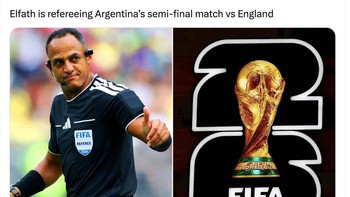 Netizen mencurigai wasit yang akan memimpin pertandingan menguntungkan Messi. Foto: X.com