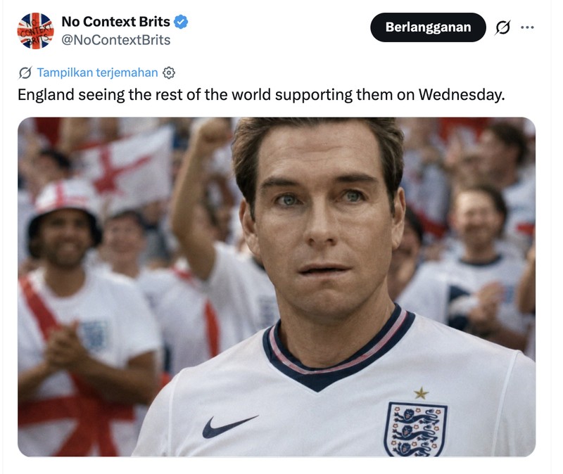 Meme Inggris vs Argentina