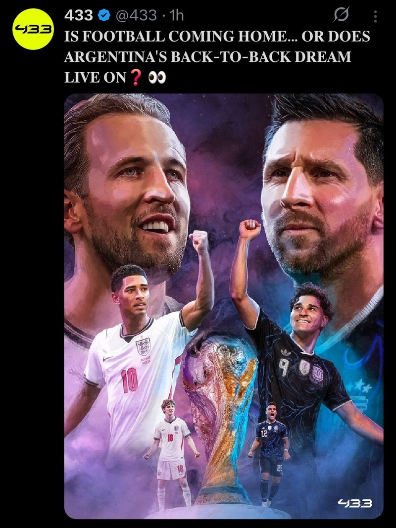 Meme Inggris vs Argentina