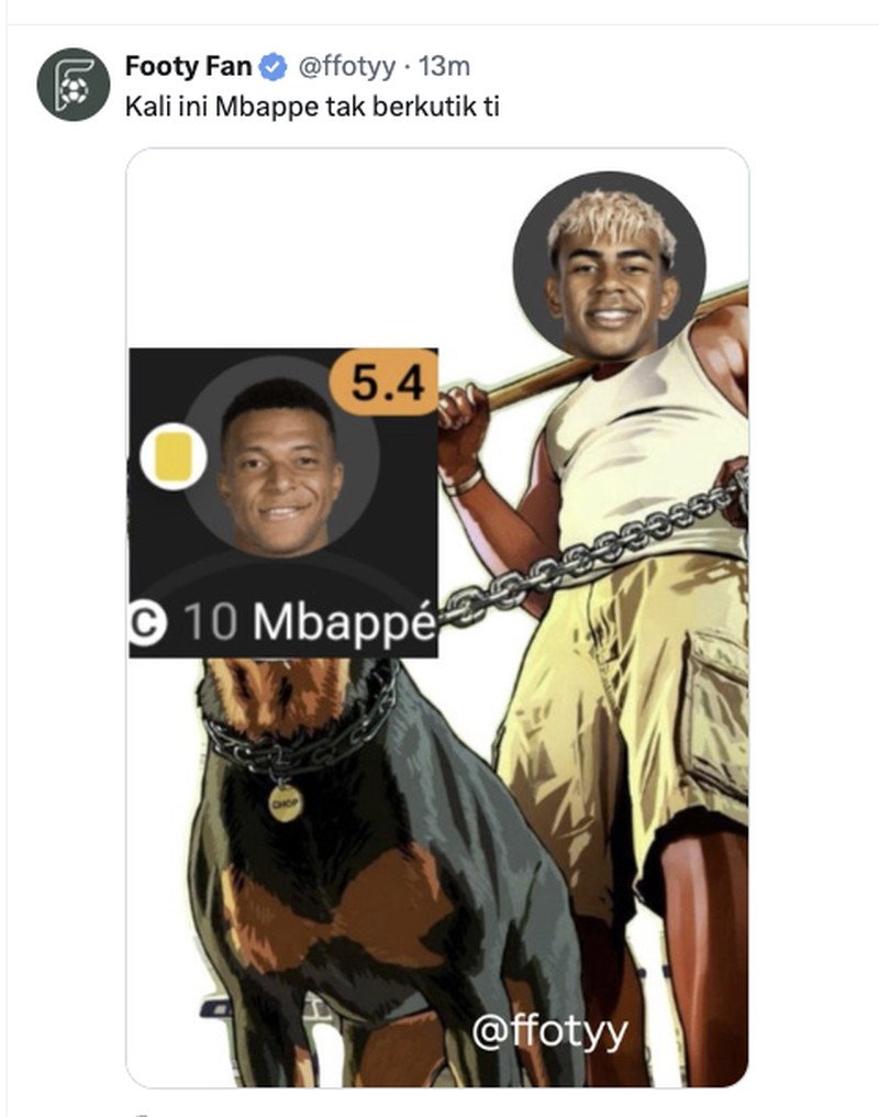 Meme Mbappe Kalah di Piala Dunia