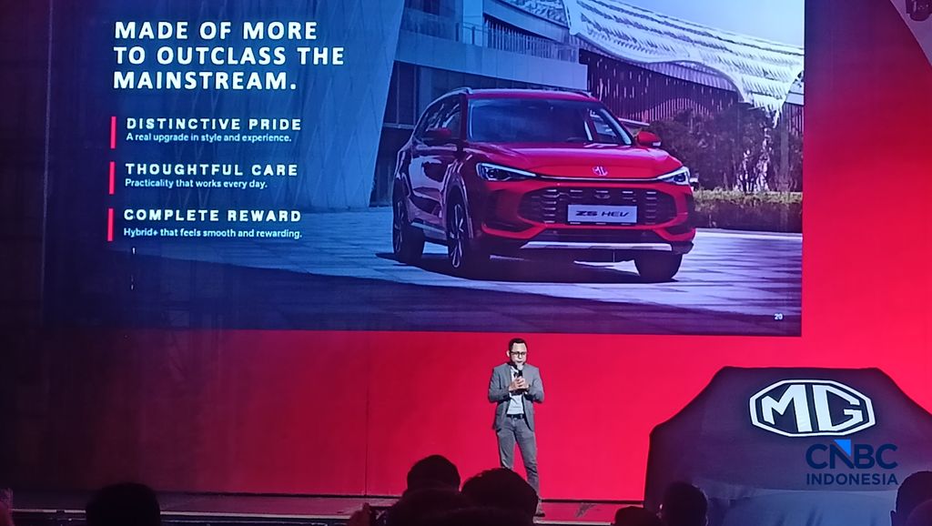 MG Rilis MG ZS Hybrid+ di Bengkel Space SCBD, Rabu (15/7/2026). MG Rilis MG ZS Hybrid+ di Bengkel Space SCBD, Rabu (15/7/2026). (CNBC Indonesia/Ferry Sandi)