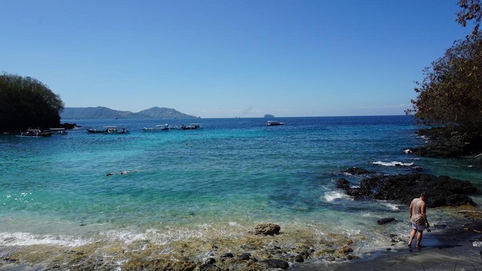 Pantai Blue Lagoo di Padang Bai Bali Pantai Blue Lagoo di Padang Bai Bali