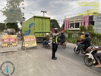 Jalintim Palembang-Betung KM 17 Dilakukan Pengecoran, Ini Jalur Alternatifnya