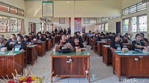 SMAN 1 Marga, Tabanan, kembali minim siswa baru.Tahun ini, sekolah tersebut hanya mendapat 45 siswa.