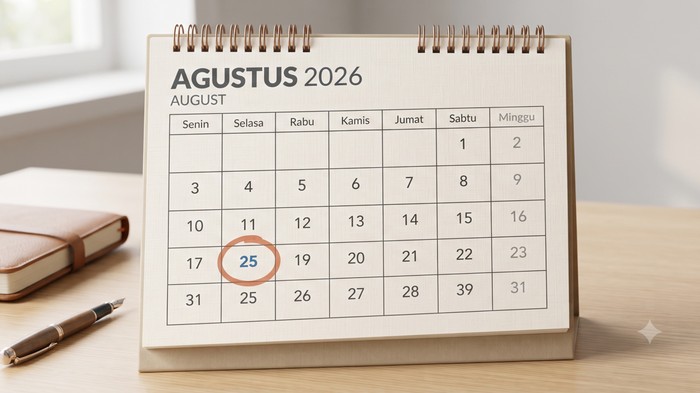 Ilustrasi 25 Agustus 2026