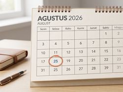 Kalender Agustus 2026, Ada Long Weekend hingga 2 Libur Nasional