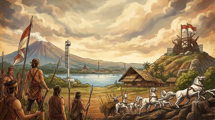 Ilustrasi Perang Bayu Banyuwangi.