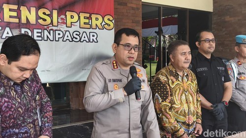 Konferensi pers di Mapolresta Denpasar, Kamis (16/7/2026). (Putu Yonata/DetikBali)