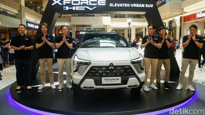 PT Mitsubishi Motors Krama Yudha Sales Indonesia (MMKSI) memperkenalkan Mitsubishi New XForce Hybrid (HEV) di Jakarta, Kamis (16/7/2026). Model ini menjadi kendaraan hybrid pertama Mitsubishi Motors yang dipasarkan di Indonesia.