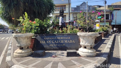 Pantauan detikBali di Kawasan Jalan Gajah Mada hingga Patung Catur Muka Denpasar, Kamis (16/7/2026).
