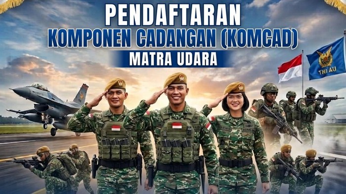 Pendaftaran Komcad Matra Udara 2026.