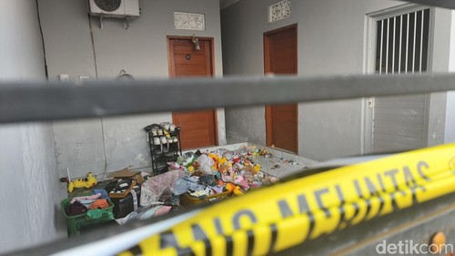 TKP pembunuhan perempuan berinisial AS di Pedungan, Denpasar Selatan, Kota Denpasar, Kamis (16/7/2026).