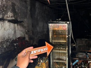 Gas Melon Meledak Ludeskan Warung Bakso di Kuta, Sekeluarga Alami Luka Bakar