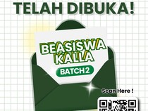 Beasiswa Kalla 2026 Dibuka, Bantuan UKT sampai Lulus Khusus Maba Asal Sulawesi!