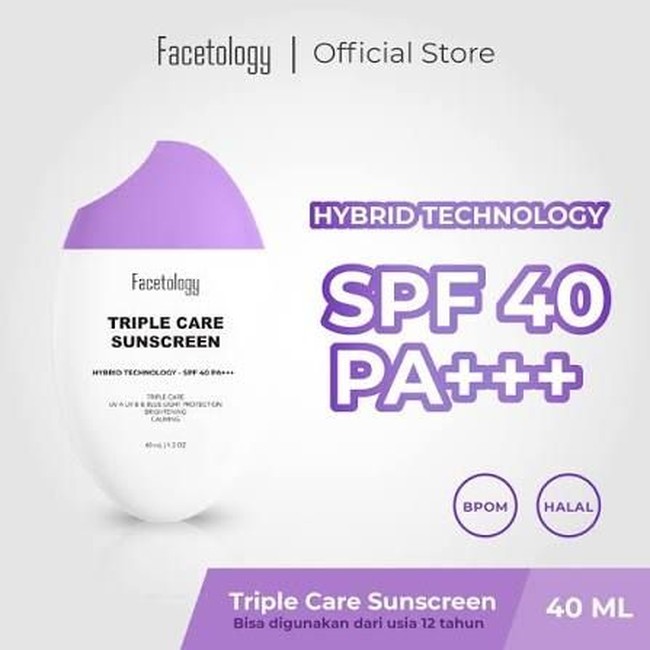 Facetology Triple Care Sunscreen SPF 40 PA+++