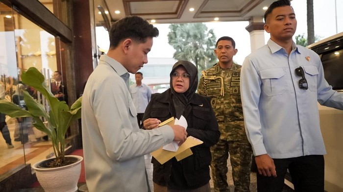 Bupati Siak Afni Zulkifli saat menemui Wapres Gibran Rakabuming Raka.