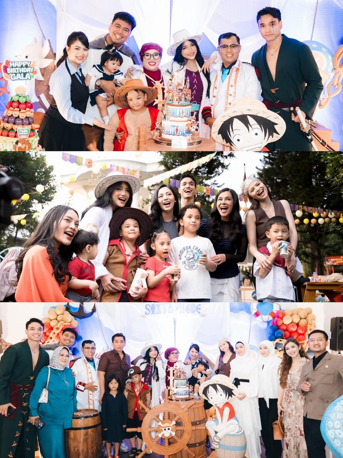 Fuji full senyum di ultah Gala Sky