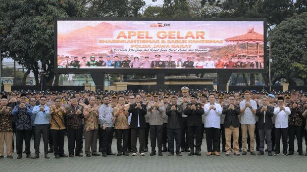 Apel Gelar Bhabinkamtibmas dan Sabuk Kamtibmas Polda Jawa Barat.