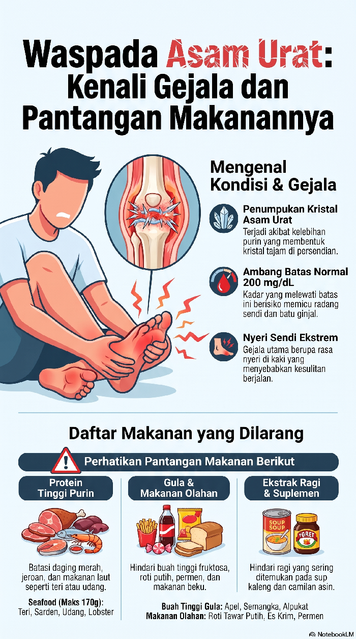 Ilustrasi sayuran yang tidak boleh dikonsumsi pengidap asam urat.
