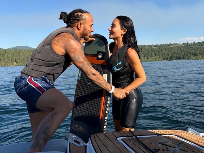 Lewis Hamilton dan Kim Kardashian.
