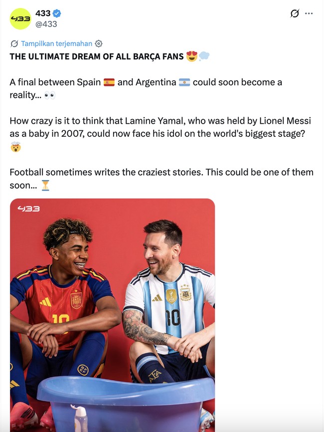 Laga Lionel Messi vs Lamine Yamal Bikin Fans Barcelona Bahagia