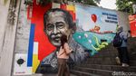 Mural Kenang 100 Tahun Ali Sadikin Hiasi Taman Ismail Marzuki
