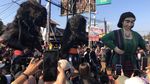 Penampakan Ogoh-ogoh Meriahkan Saparan Bekakak Ambarketawang