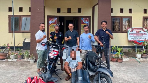 Petugas Polsek Kempo menangkap pelaku curanmor, J (38), warga Desa Mbuju, Kecamatan Kilo.