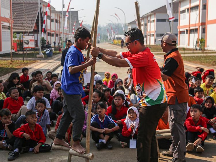 Permainan Tradisional Jadi Media Belajar Siswa di Sekolah Rakyat Semarang