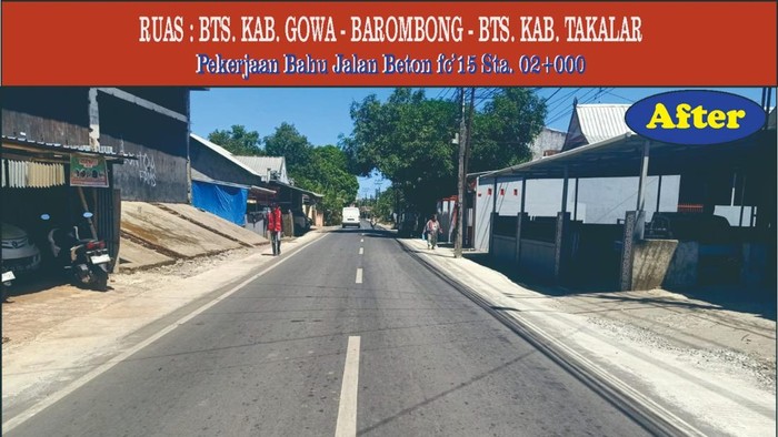 Salah satu ruas jalan dalam paket 2 MYP Sulsel.