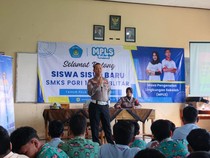 Satlantas Polres Blitar Kota Ajak Siswa Baru Patuhi Lalu Lintas