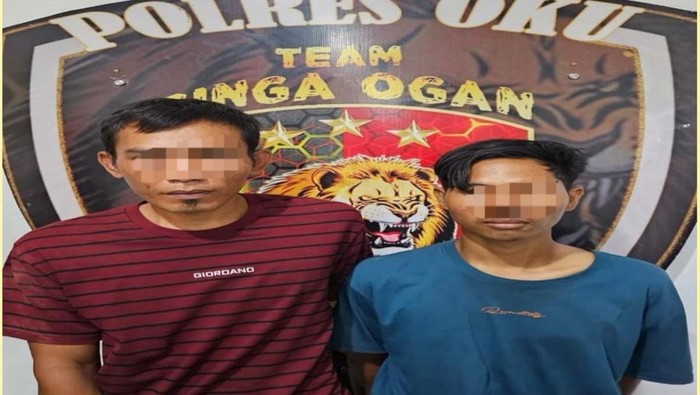 Tampang dua pelaku pencurian motor di OKU