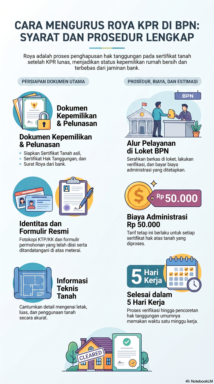 Infografis Cara Mengurus Roya