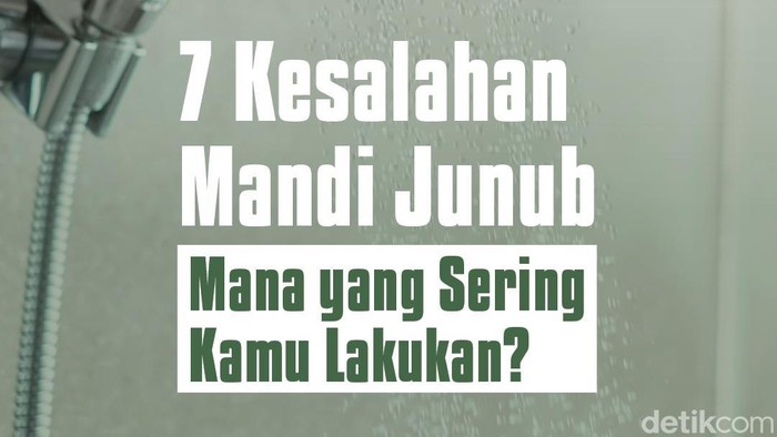 kesalahan mandi junub infografis